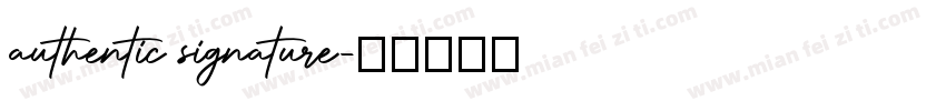 authentic signature字体转换